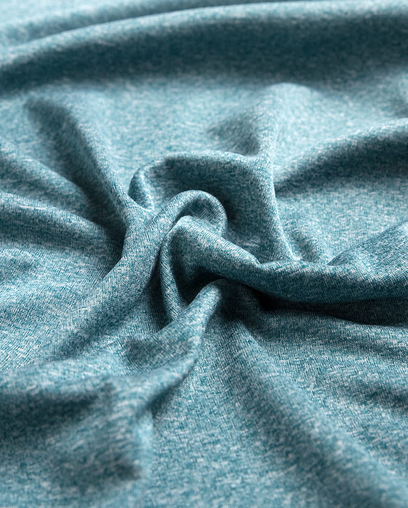 Tejido de jersey catiónico de doble cara gris jaspeado Tejido de jersey catiónico de doble cara gris jaspeado